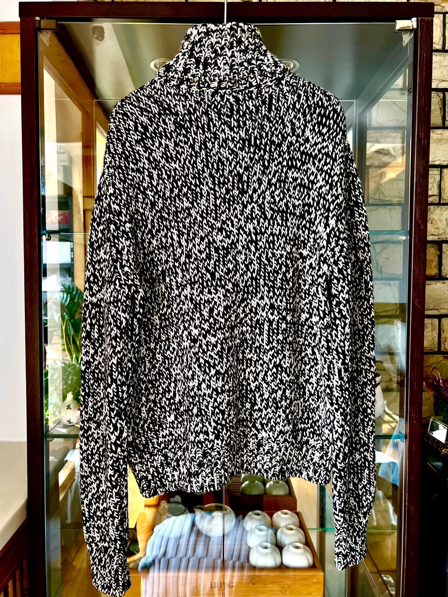 saint laurent high-neck wool sweater