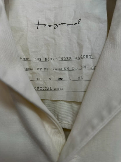 toogood bookbinder jacket in cream color