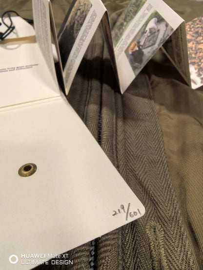 visvim iris liner jacket in olive green