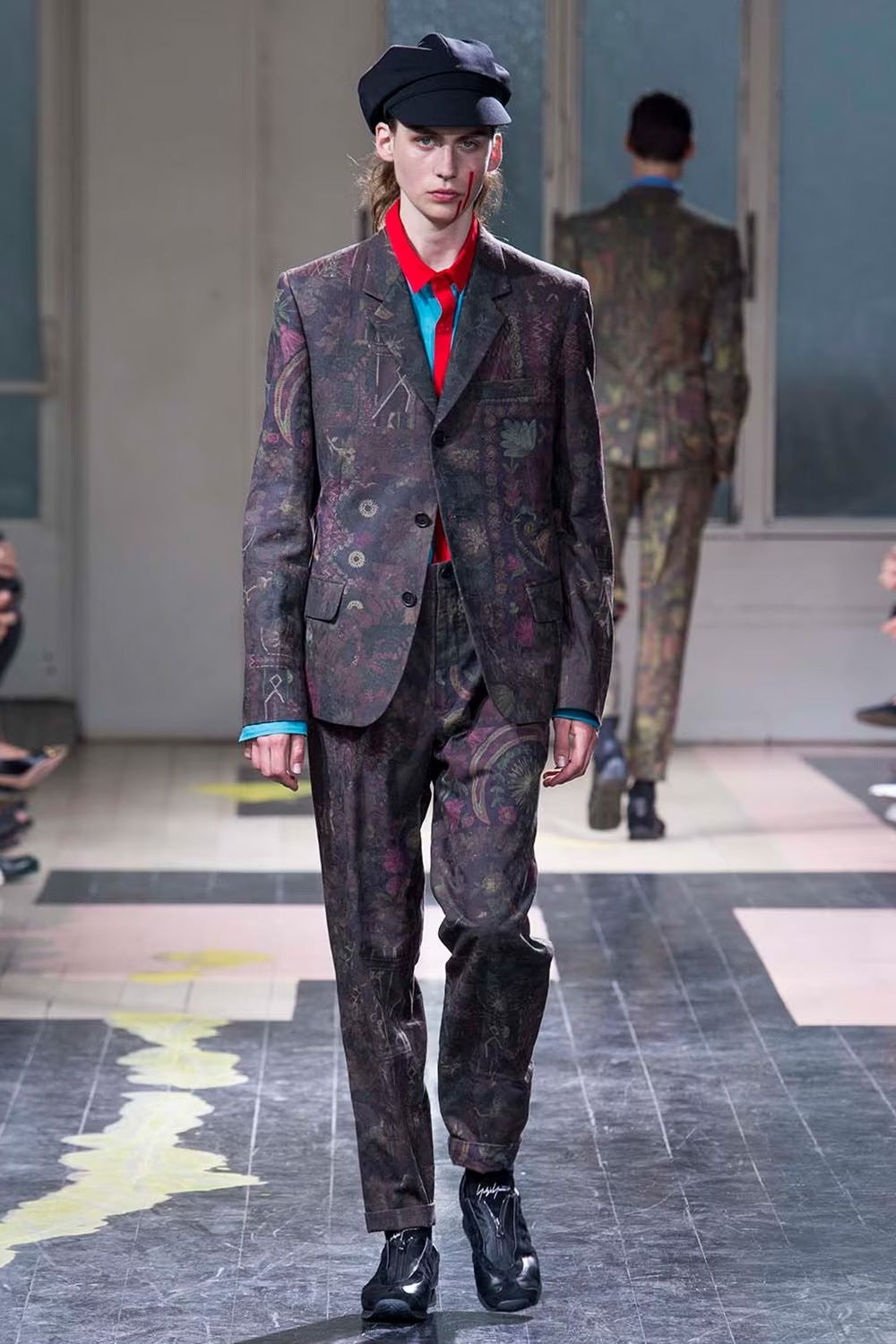 yohji yamamoto black tailored suit jacket