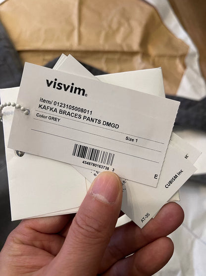 Visvim Kafka Braces Pants Grey