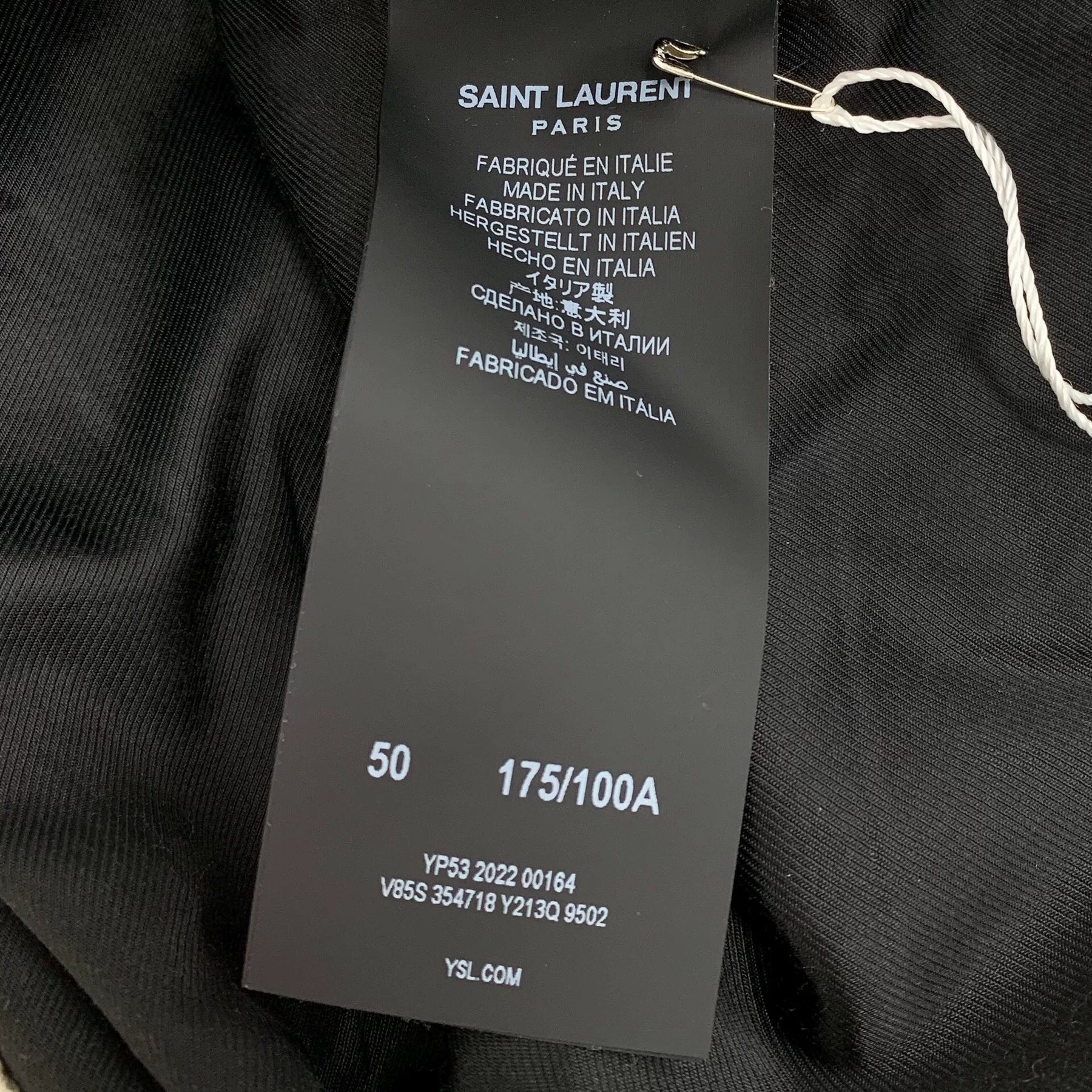 Yves Saint Laurent Cream Baseball Jacket
