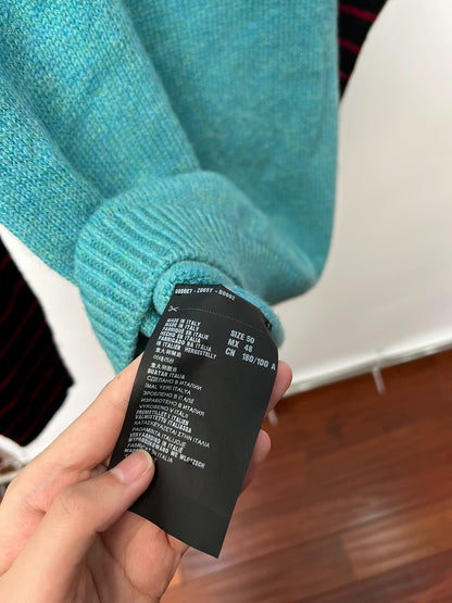 Prada Striped Rabbit Wool Sweater