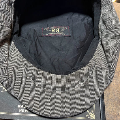 RRL Herringbone Newsboy Cap