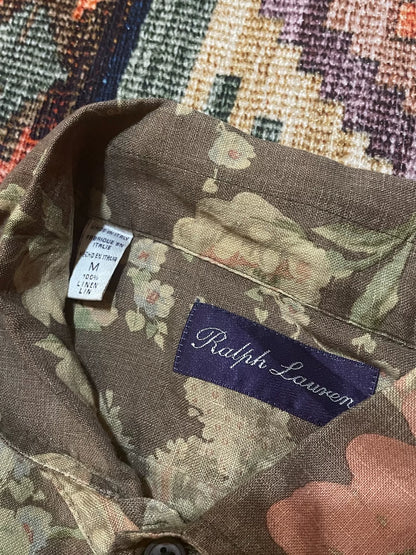 Ralph Lauren Purple Label Floral Linen Shirt
