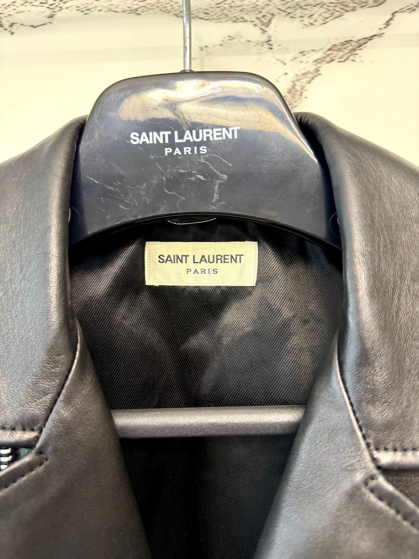 saint laurent studded l01 biker leather jacket