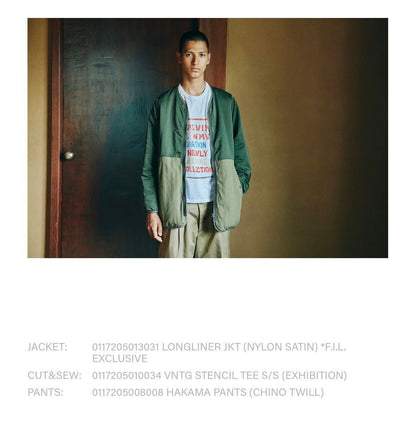 Visvim LONGLINER JKT NYLON SATIN F.I.L. EXCLUSIVE