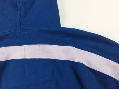 cav empt blue heavy hoodie sweatshirt