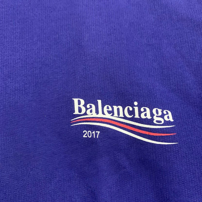 balenciaga purple hoodie sweatshirt in xs