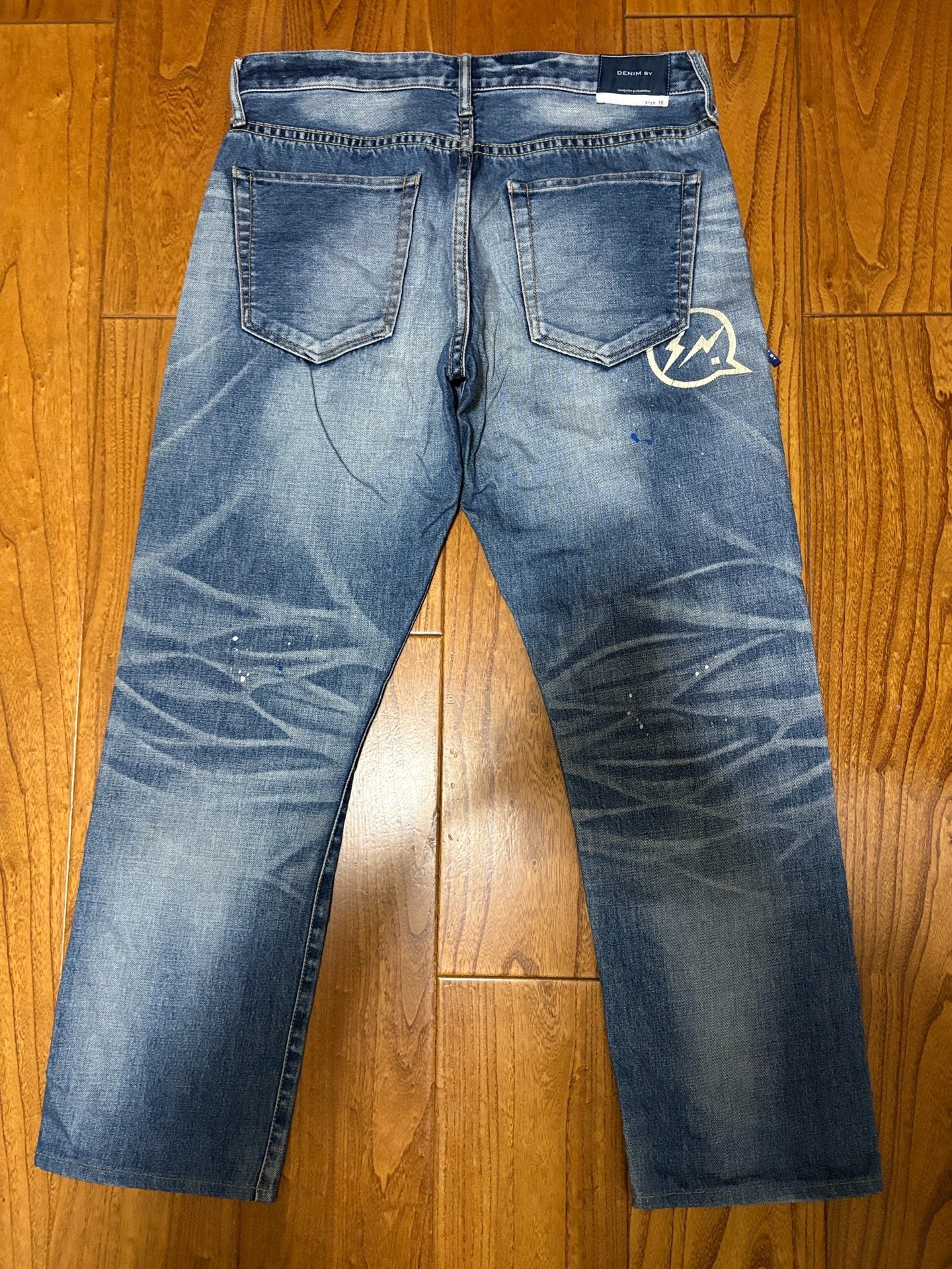 Vanquish & Fragment Washed Lightning Jeans