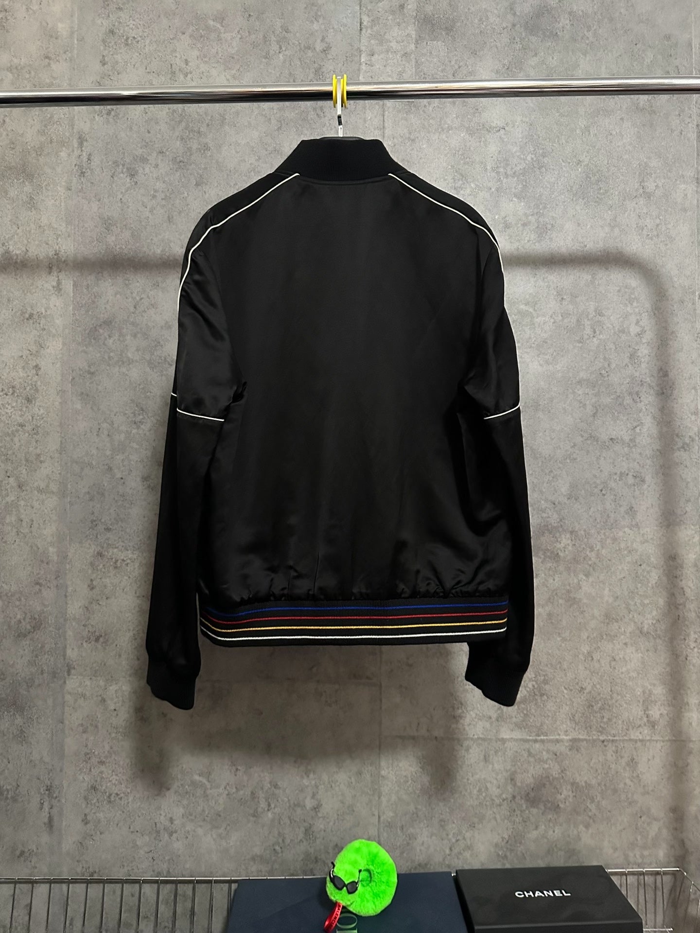 Saint Laurent YSL Embroidery Bomber Jacket