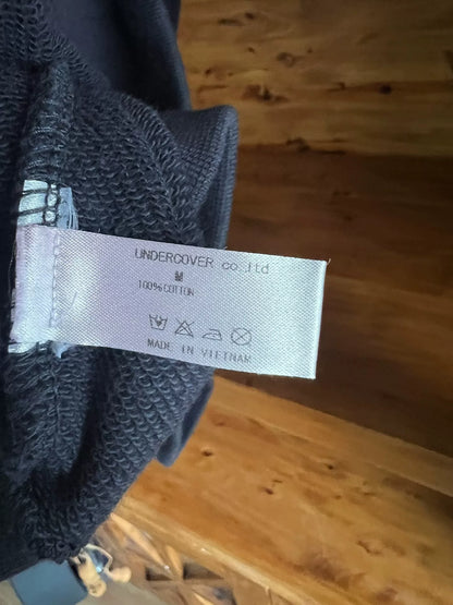 blue floral print cotton sweatshirt