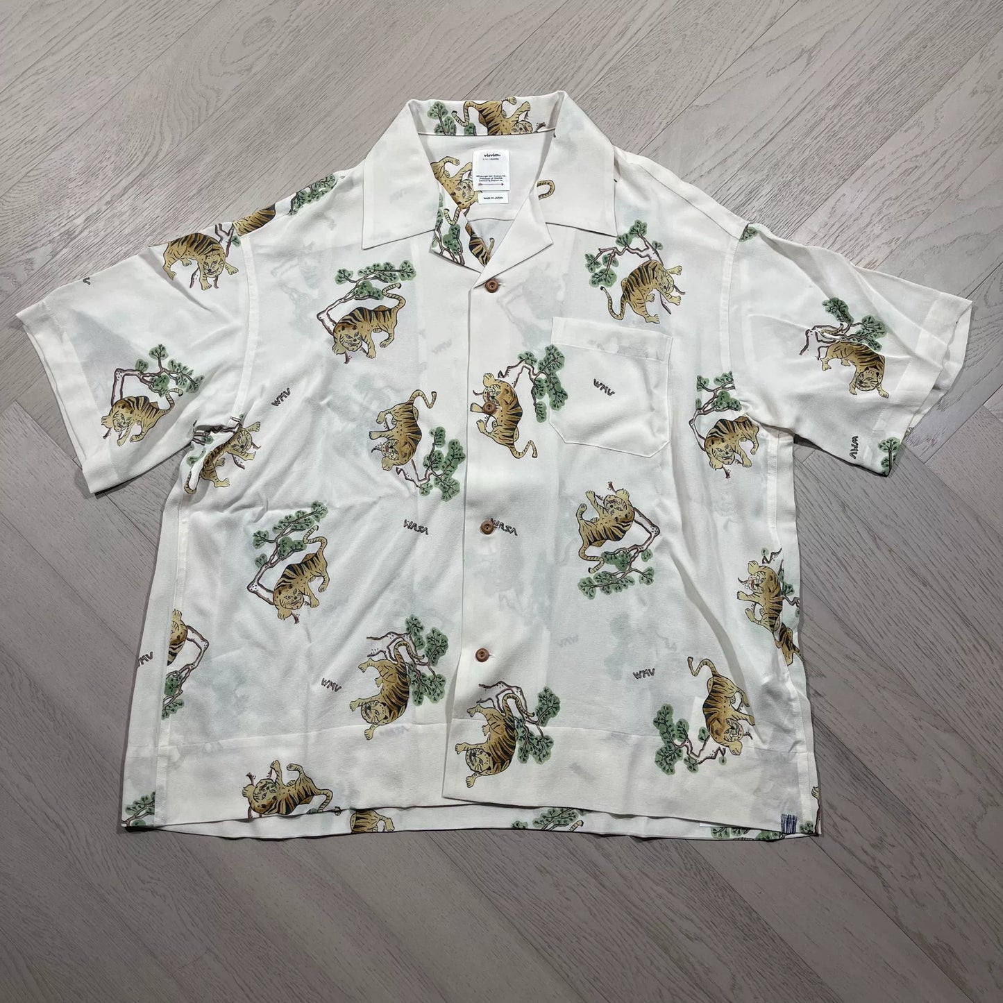 VISVIM 24SS COPA S/S Silk Tiger Shirt