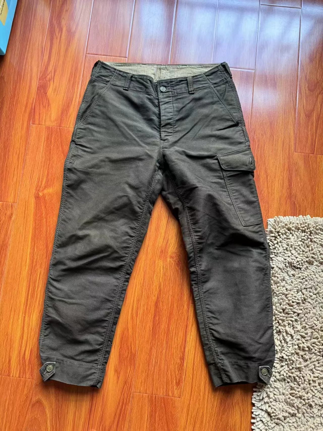 green herringbone army pants size w36