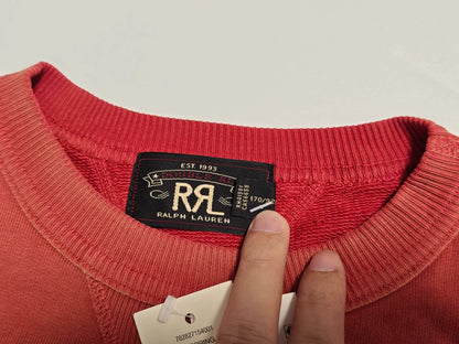 ralph lauren rrl vintage red sweatshirt