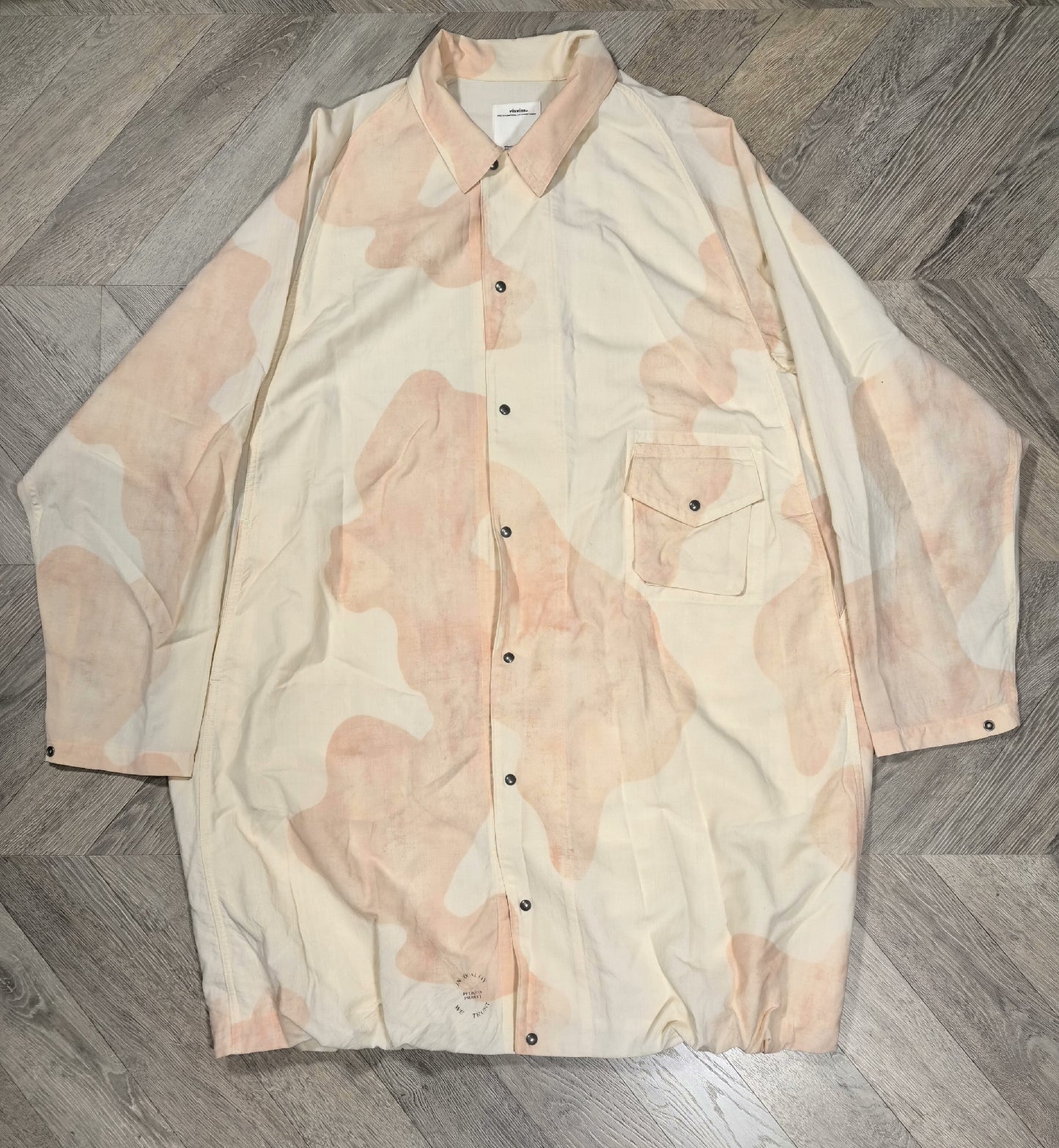 visvim four wind coat military camouflage