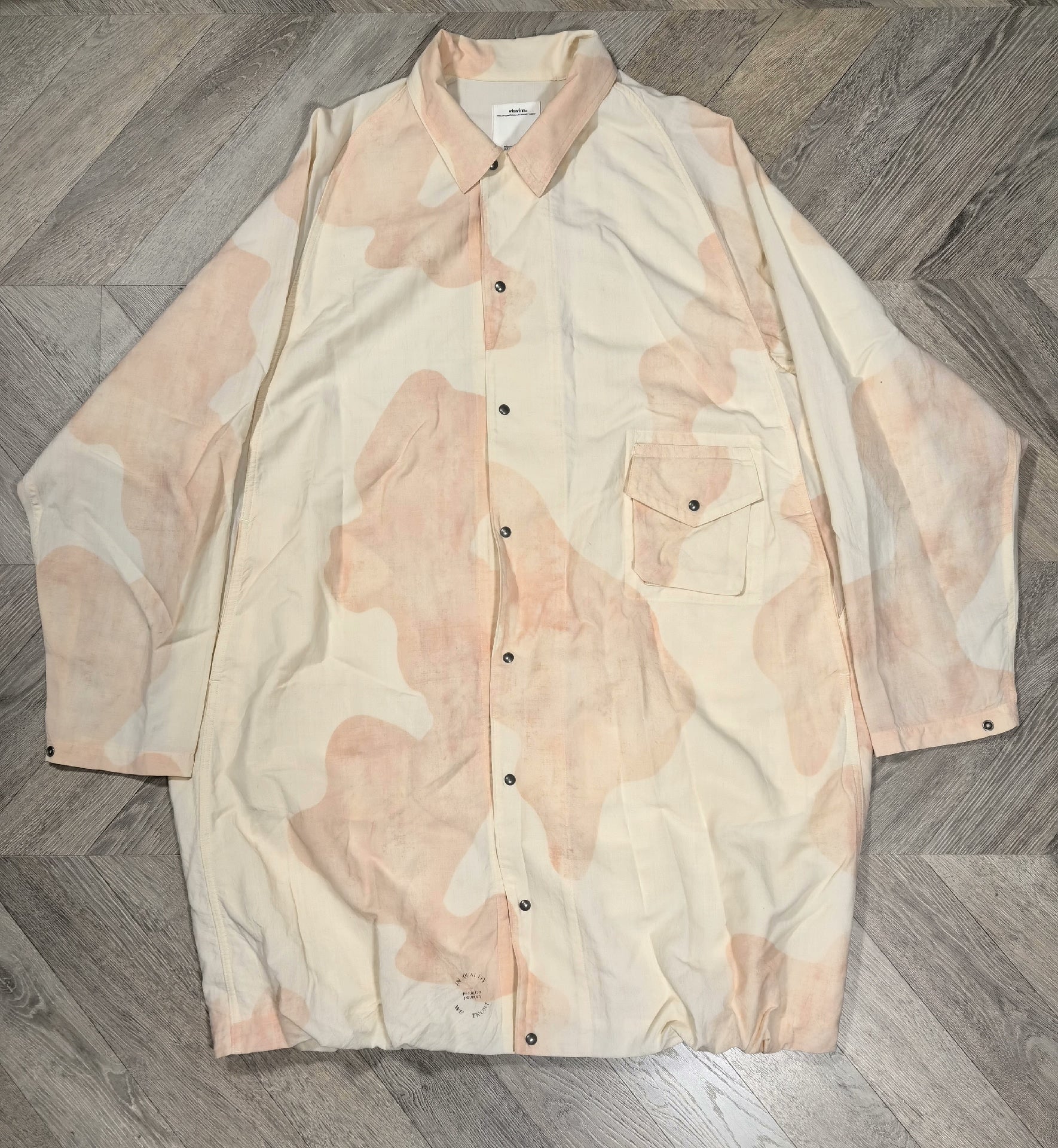 visvim four wind coat military camouflage
