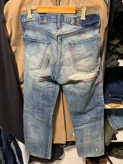 classic distressed high-end jeans lvc