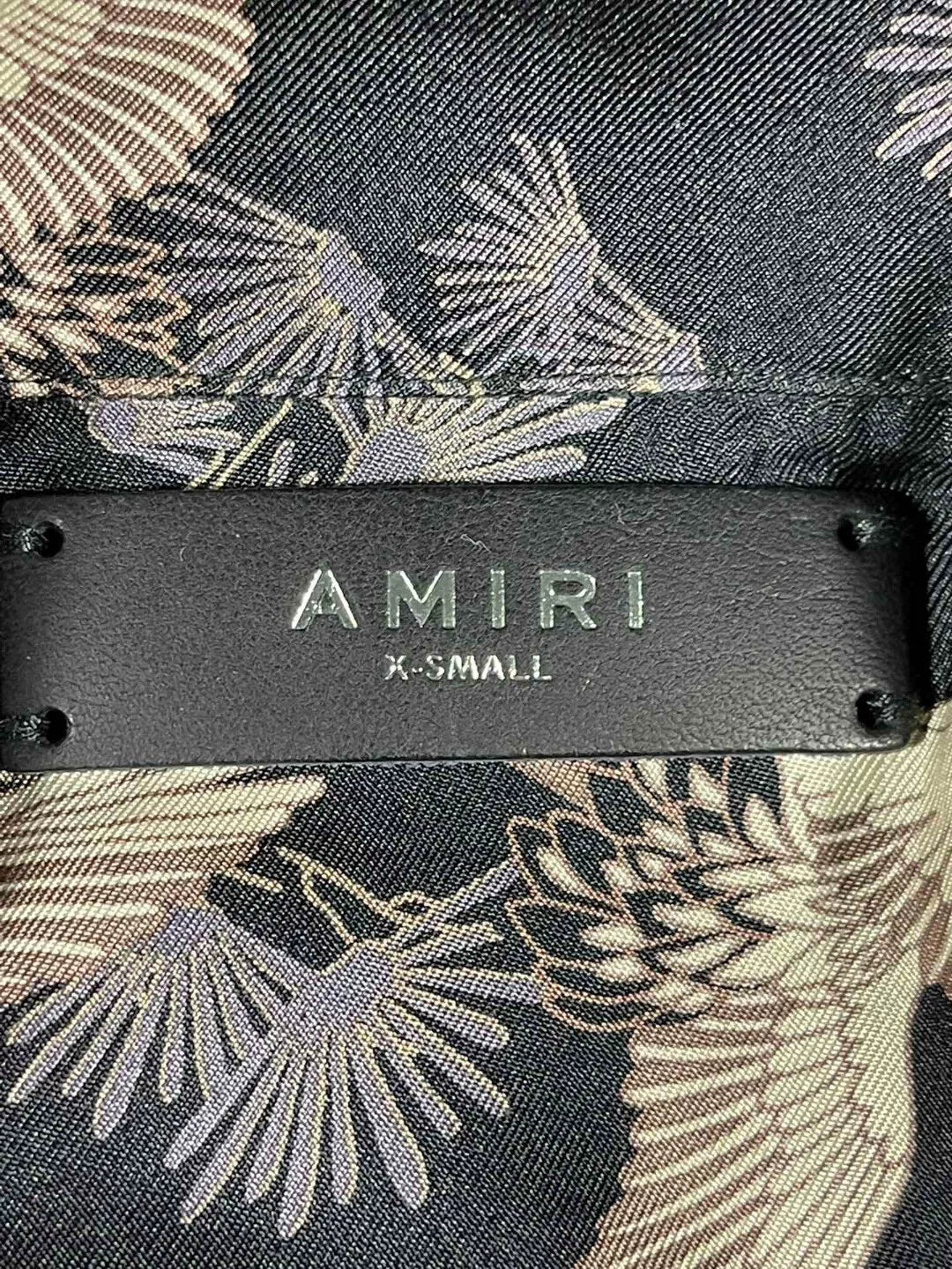 amiri carne short sleeve silk shirt