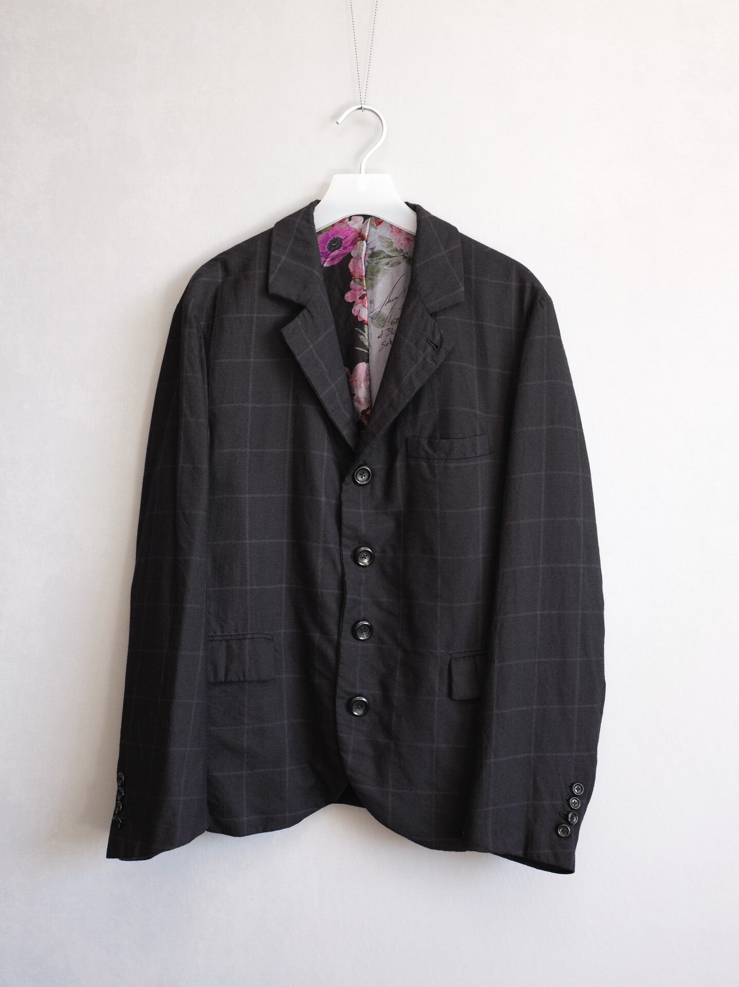 lightweight cashmere patterned coat