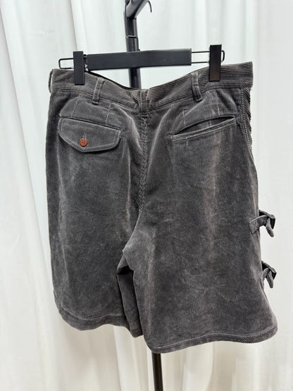 comme des garcons homme plus corduroy shorts