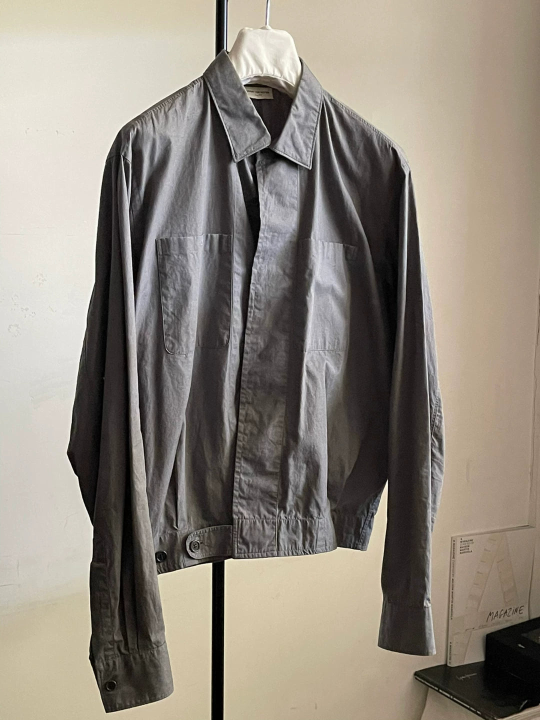 Dries Van Noten Boxy Cotton Jacket Shirt