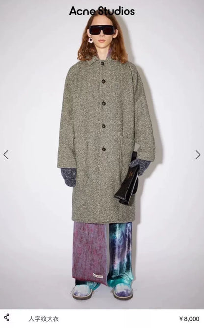 Acne Studios Wool Overcoat Size 44