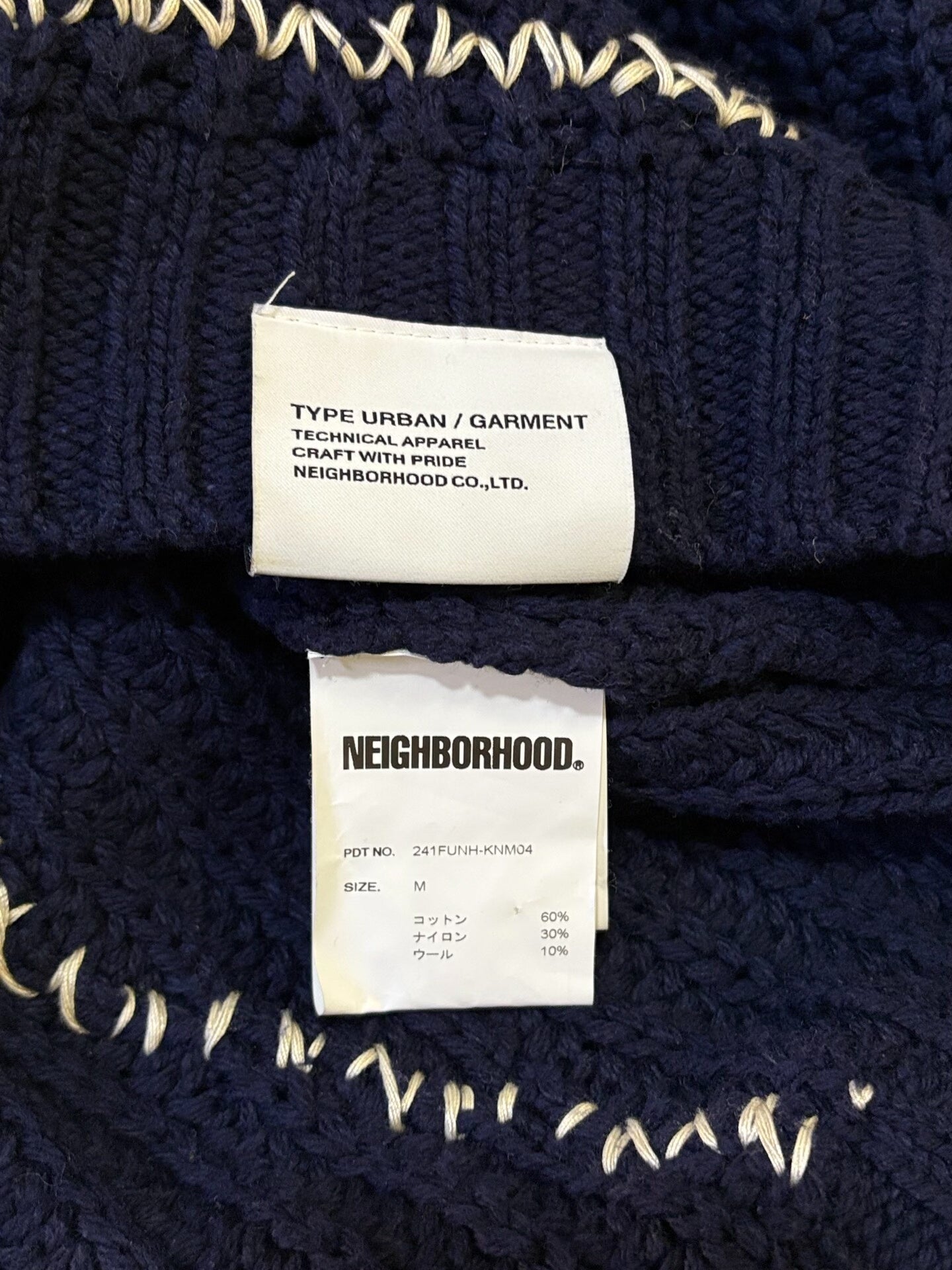 navy blue oversized crewneck sweater