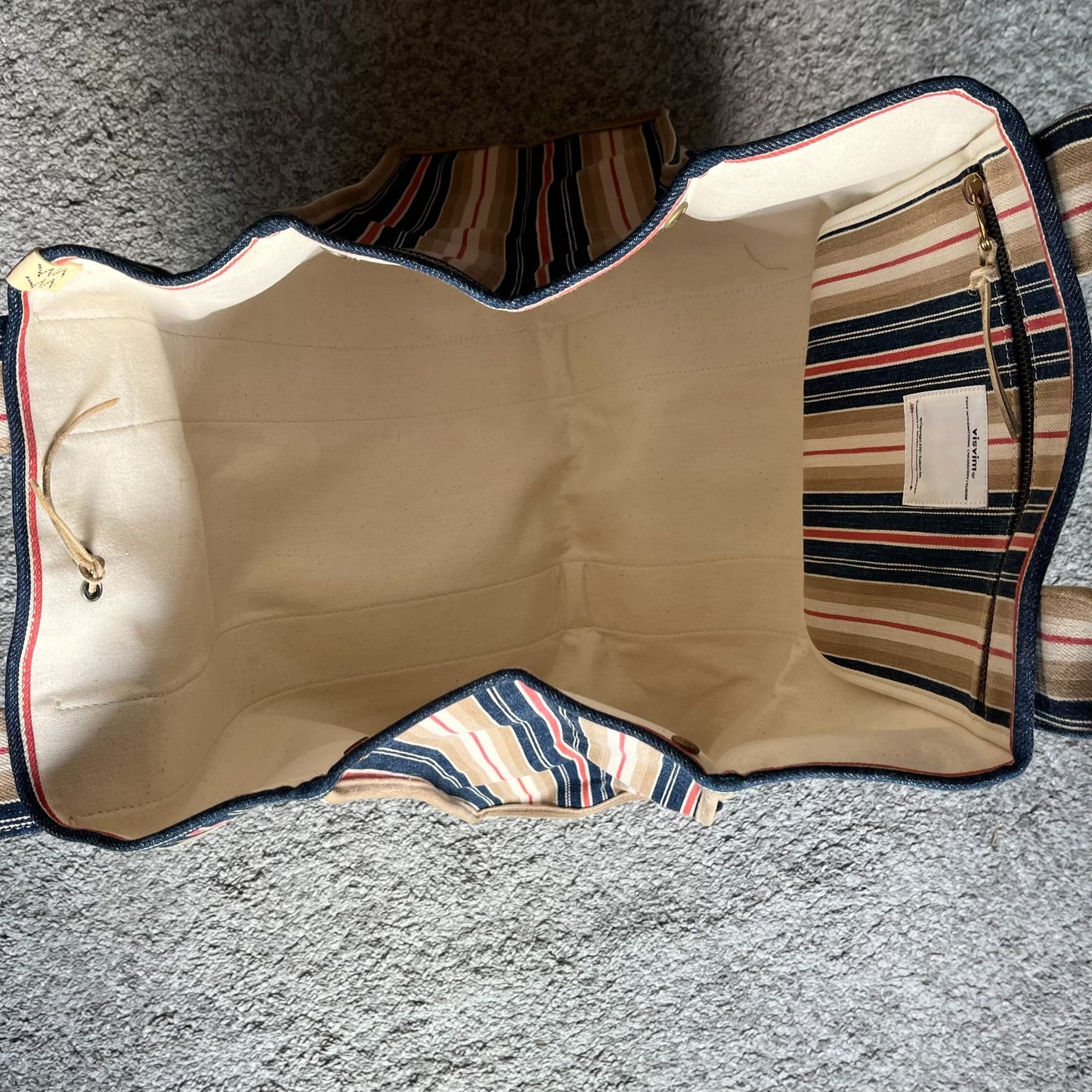 Visvim Teton Tote Oka XL Blue