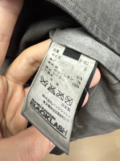 Backlash 拼皮水洗夹克 with Leather Details