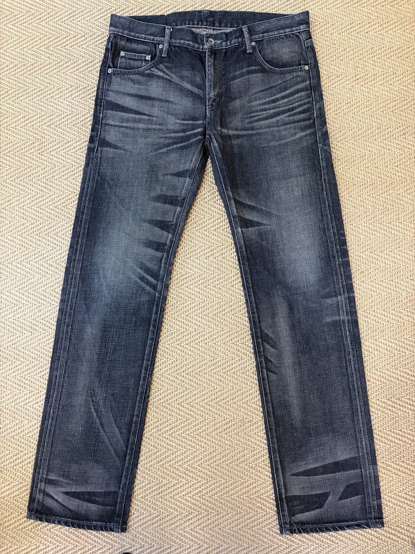 Neighborhood 07EX Distressed Wash Narrow Jeans