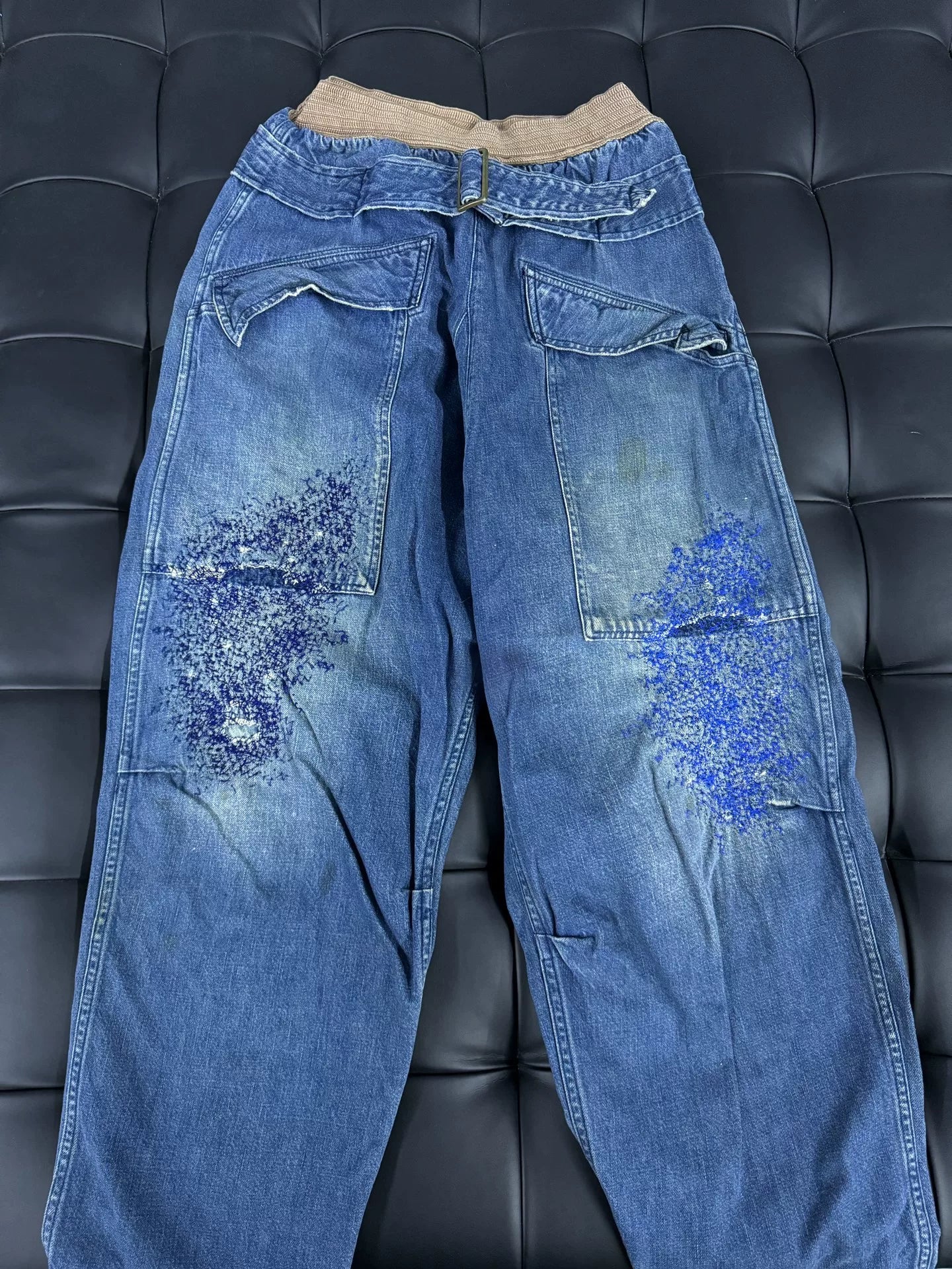 Kapital Kountry Wide-Leg Denim Pants