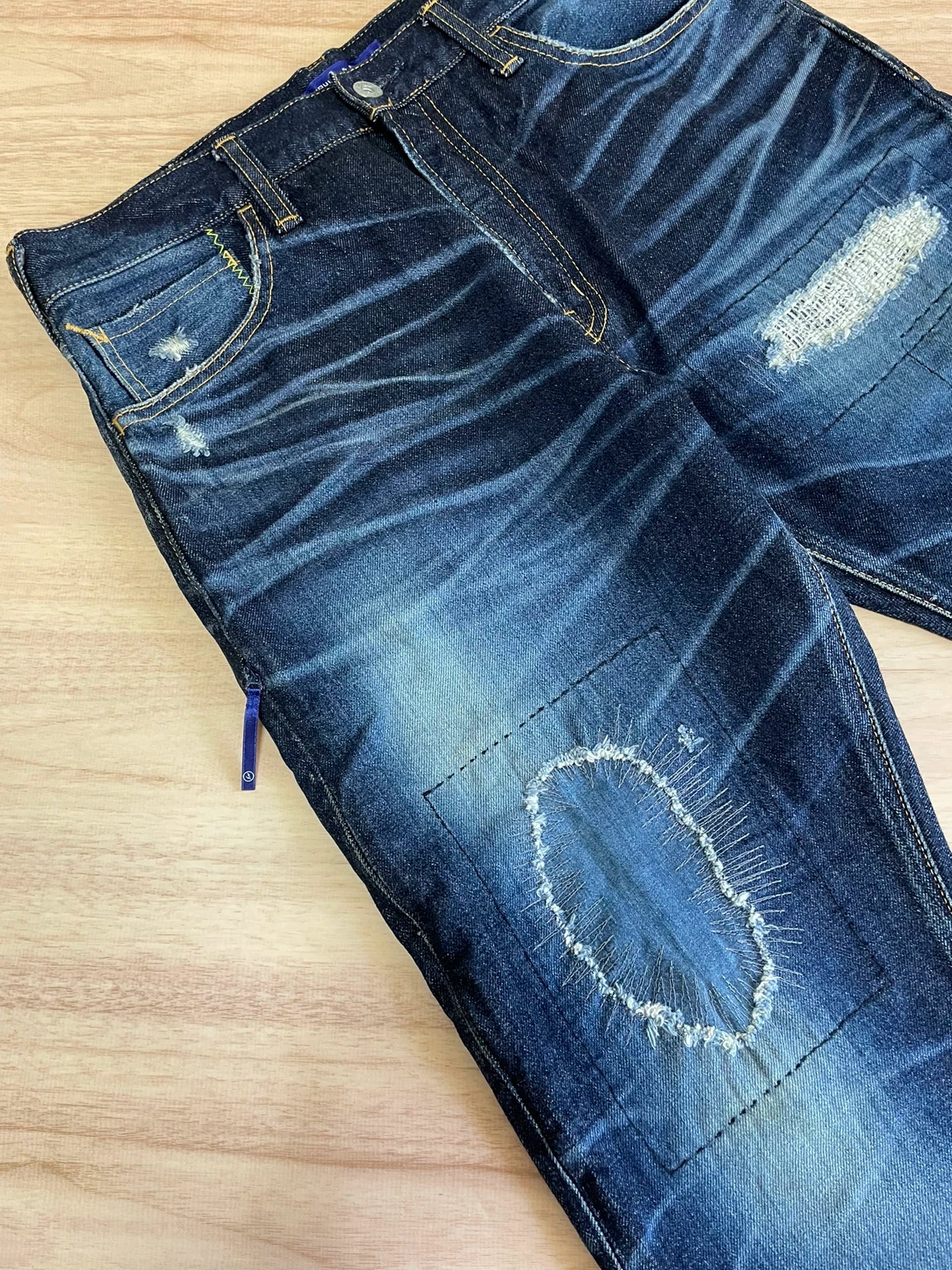 Vanquish Fragment Distressed Cropped Jeans
