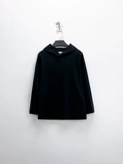 balenciaga black logo hoodie with inverted tag