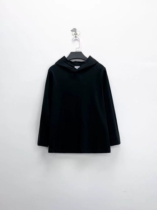 balenciaga black logo hoodie with inverted tag