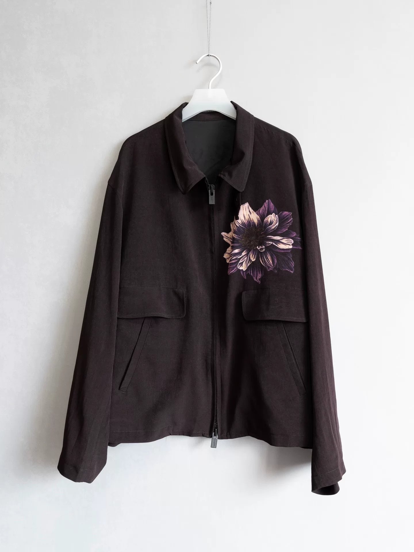 Yohji Yamamoto Zip Jacket with Floral Design