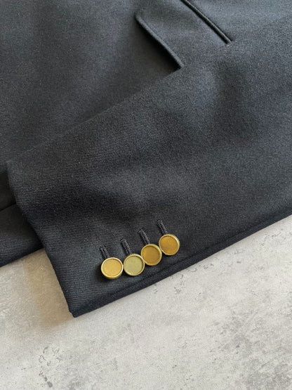 Saint Laurent Black Wool Slim Blazer