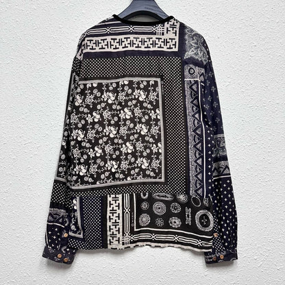 VISVIM Bandana Patchwork Linen Shirt
