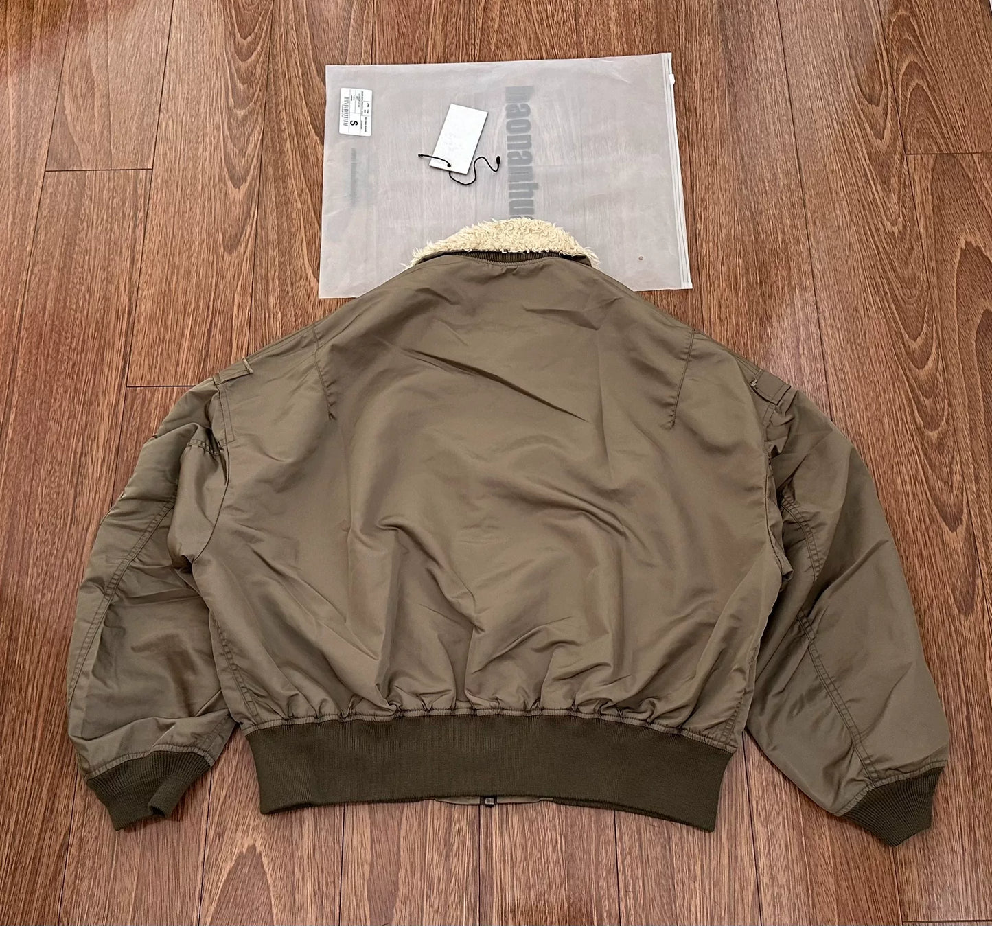 castro janker jacket with fur collar