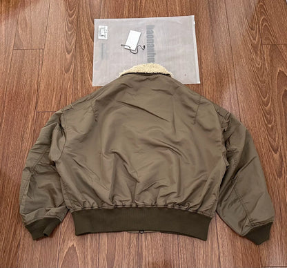 castro janker jacket with fur collar