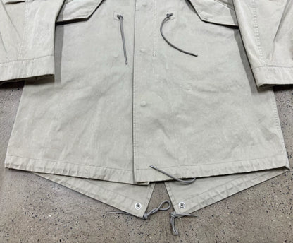 TEN C Parka Fish Tail Coat in Beige