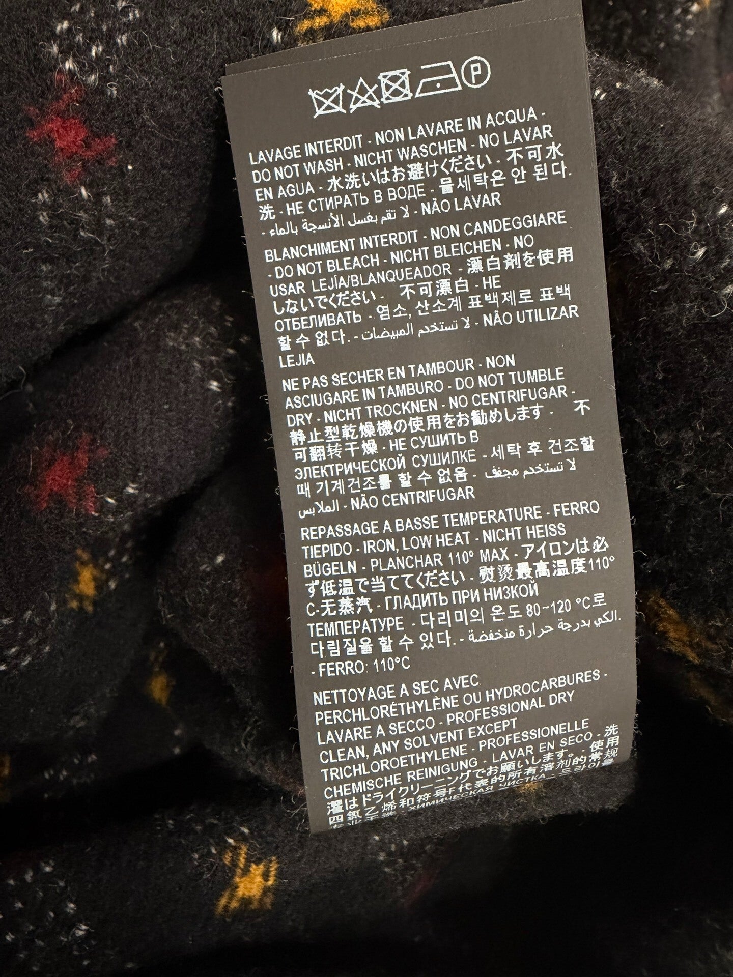 Saint Laurent 20FW Wool Check Duffle Coat