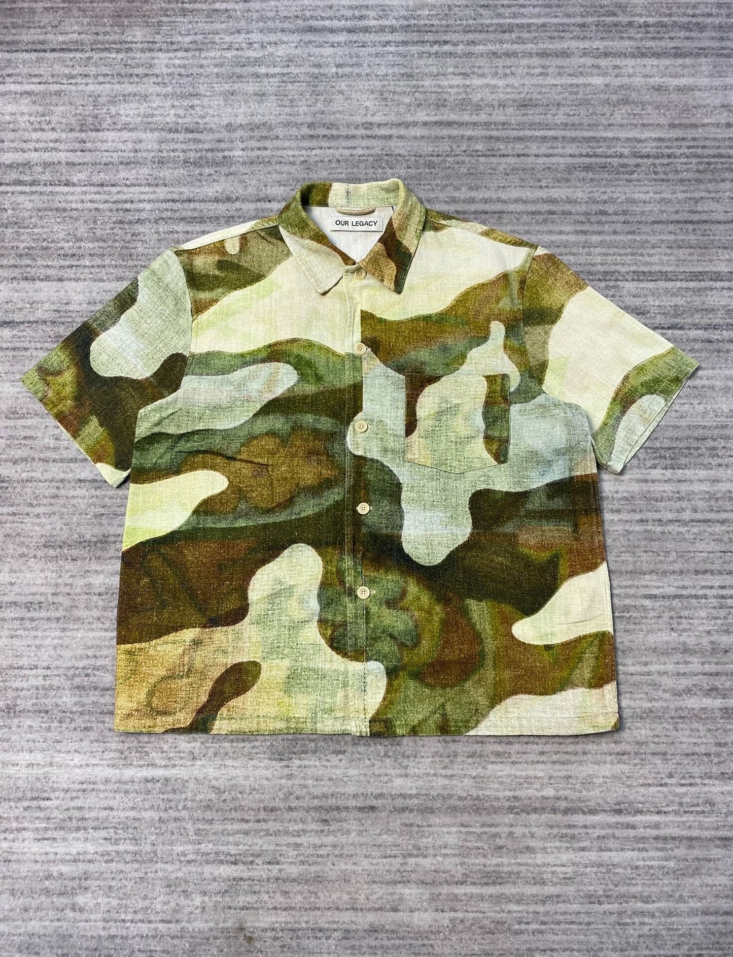 Our Legacy Camouflage Short Sleeve Shirt
