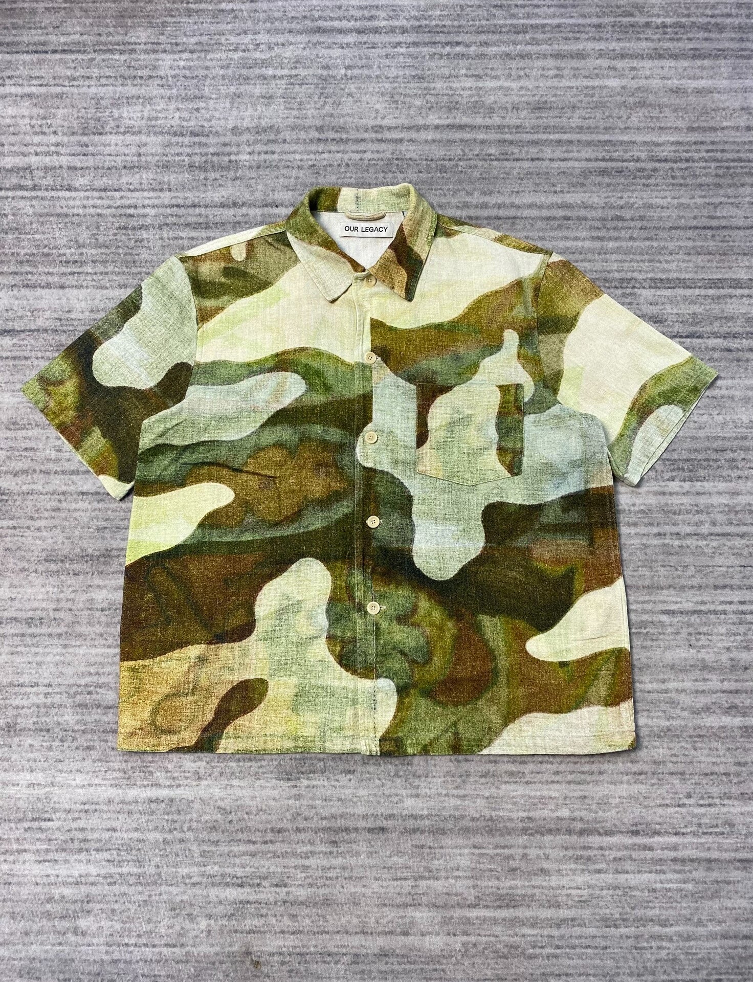 Our Legacy Camouflage Short Sleeve Shirt