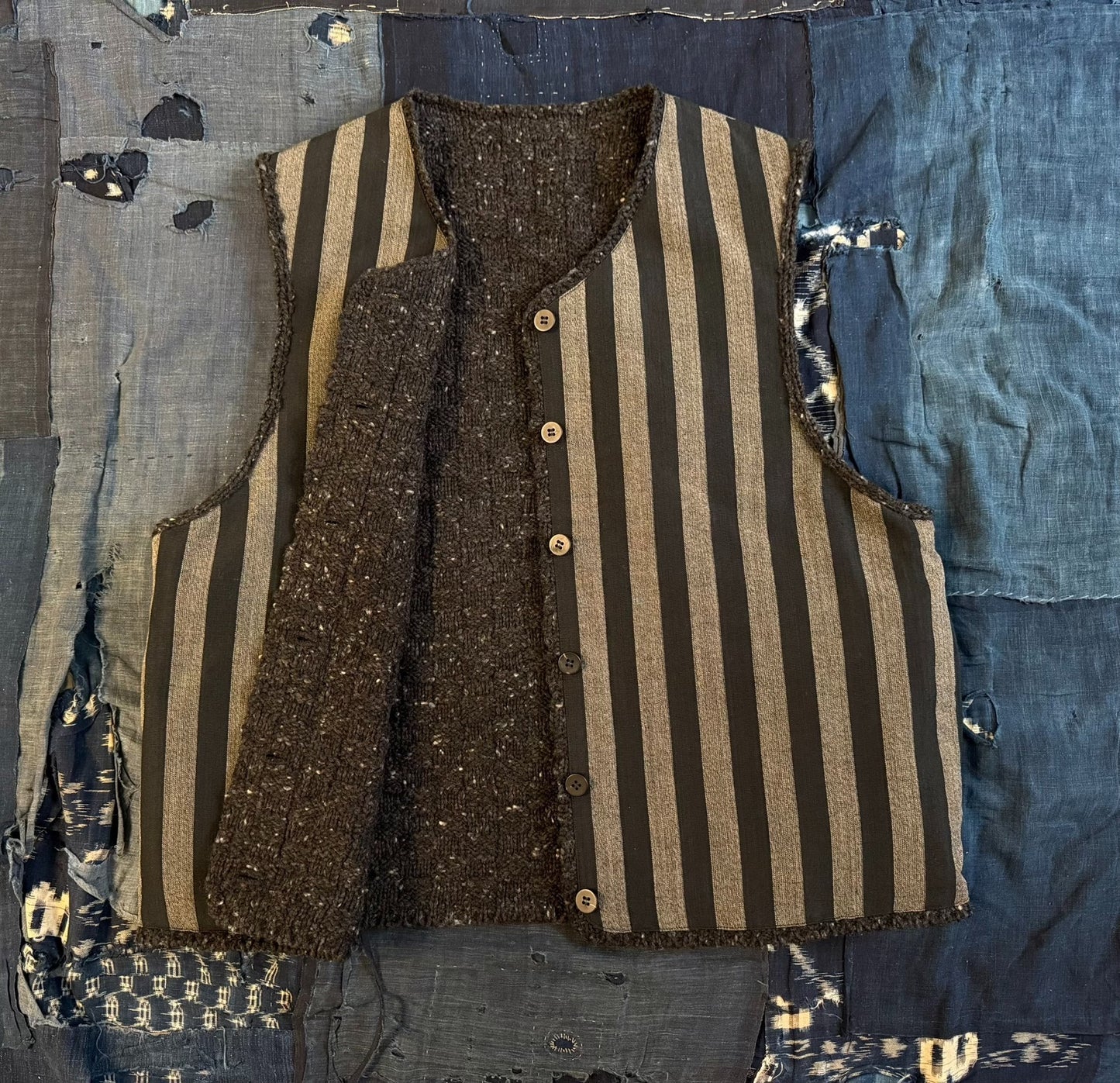 VISVIM 24AW Reversible Knit Vest