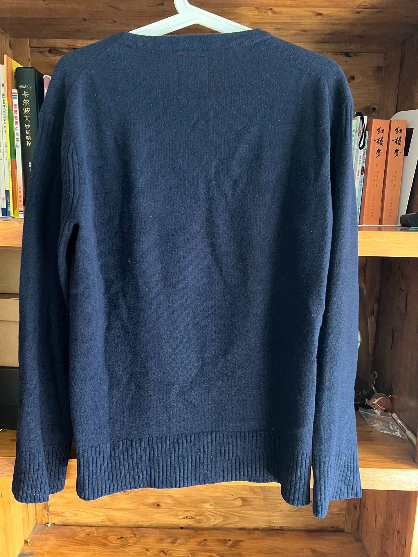 visvim isle wool sweater in stunning blue
