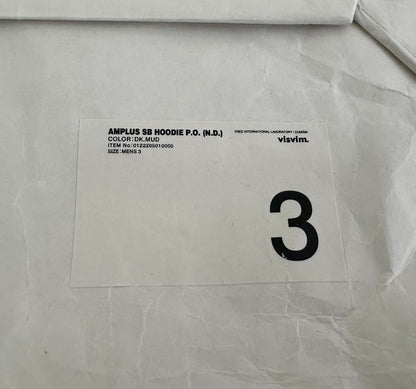visvim amplus sb hoodie dark mud color
