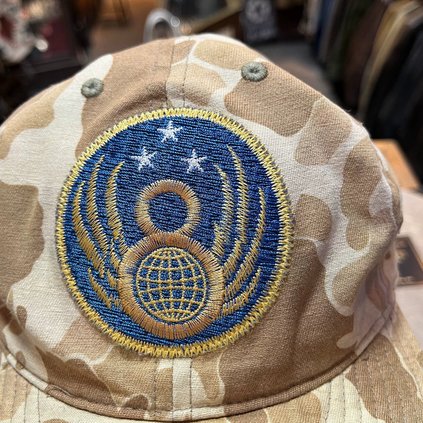 camo embroidered cap by double rl