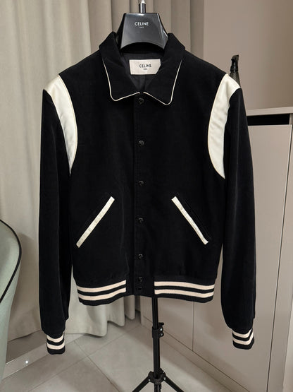 Celine Black and White Corduroy Jacket