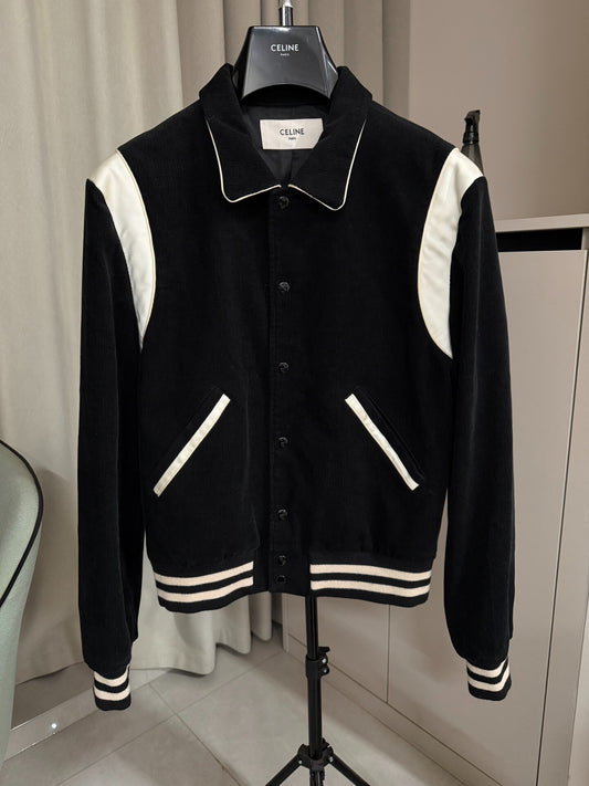 Celine Black and White Corduroy Jacket